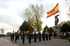 Guiones y banderines de la Guardia Civil en el acto homenaje a los caidos