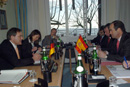 Los ministros de Defensa de España y de Alemaia, se reunen con sus delegaciones