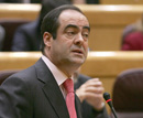 El ministro de Defensa, José Bono, en el Senado