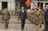 José Antonio Alonso, ministro de Defensa, pasa revistas a las tropas destacadas en la Plaza Mayor de Madrid