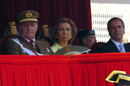 SS. MM. Los Reyes Don Juan Carlos y Doña Sofía en la Academia de la Guardia Civil.