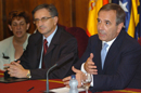 El ministro de Defensa, José Antonio Alonso, en rueda de prensa