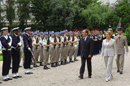 Los ministros de defensa de España y Francia, pasan revista a las tropas