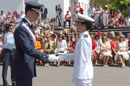 S.A.R. el Príncipe de Asturias, entrega los despachos a oficiales del Ejército del Aire y de los Cuerpos Comunes de las Fuerzas Armadas