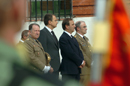 El Presidente del Gobierno, acompañado por el ministro de Defensa, el Jefe de Estado Mayor de la Defensa y el Jefe de Estado Mayor del Ejército