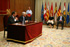 El presidente de Castilla la Mancha y el ministro de Defensa durante la rueda de prensa tras la firma del convenio