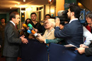 El Ministro de Defensa; José Antonio Alonso, en rueda de prensa en la sede de Naciones Unidas de Nueva York