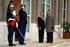 El ministro de Defensa, José Antonio Alonso con su homóloga francesa, Michelle Alliot-Marie, a su llegada en la sede del Ministerio de Defensa en París