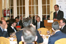 El ministro de Defensa, José Antonio Alonso, durante su untervención en hotel Palace de Madrid