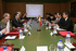 Las delegaciones de España y Japon, encabezadas por Issei Kitagawa, viceministro de Japón, y Luis Cuesta Secretario General de Política de Defensa