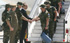 El ministro de Defensa, José Antonio Alonso, recibe al contingente de la agrupación Cádiz procedente de Bosnia en el aeropuerto de Jerez