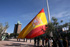 Izado de la Bandera en los jardines del Descubrimiento de Madrid