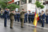 S. M. el Rey saluda a la Bandera en el Estado Mayor de la Defensa