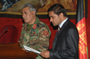 Intervención del GD Mohammad Moinfaqir, jefe del Departamento de Enseñanza del Ministerio de Defensa de Afganistán