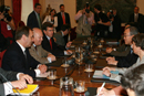 Recepción al Secretario Gral. de la ONU en el palacio de Santa Cruz por los Ministros de Exteriores y Defensa