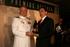 Premio Defensa de periodismo escrito a Francisco Javier Alvarez, entrega el premio, almirante Sebastián Zaragoza, jefe del Estado Mayor de la Armada