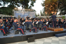 Unidad de Música de la Guardia Real y Coros bajo la dirección del Coronel D.José Grau Vegara