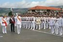 S.A.R. El Principe de Asturias pasa revista a la formación