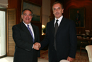 El Ministro Alonso se entrevistó hoy en Madrid con el embajador de Líbano en España, Chucri Abboud