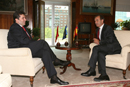 José Antonio Alonso, ministro de Defensa con su homólogo albanés, Fatmir Mediu
