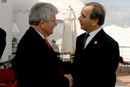 El ministro Alonso con su homólogo británico, Des Browne, en Evora, Portugal