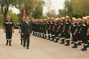 El ministro Alonso pasa revista a las tropas de la Unidad Militar de Emergencias