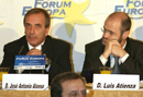 José Antonio Alonso, ministro de Defensa, durante su intervención en los desyunos de Forum Europa