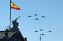 Desfile aéreo en Madrid