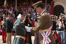 S.A.R. El Principe de Asturias entregan los reales despachos a los números uno de la promoción