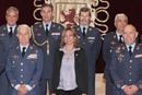 Foto de familia de la ministra de Defensa, Carme Chacón, con el Consejo Superior Aeronáutico del Ejército del Aire
