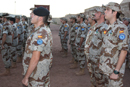 Los militares españoles destacados en Chad, condecorados con la medalla de EUFOR