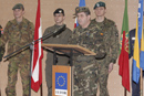 Acto de relevo del general Villalaín como Comandante Jefe de EUFOR-Althea