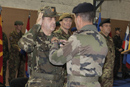 Acto de relevo del general Villalaín (izqd) como Comandante Jefe de EUFOR-Althea