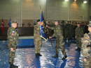 Acto de transferencia de autoridad y relevo de mando del Batallón Multinacional, base Camp Butmir de Sarajevo