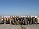 Mujeres de los Ejércitos español, esloveno e italiano, han  entregado ayuda humanitaria a mujeres afganas con motivo del -Día Internacional de la Mujer Trabajadora- en Herat