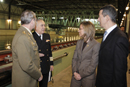 La ministra de Defensa Carme Chacón durante su visita al Canal de Experiencias Hidrodinámicas