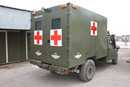 Ambulancia blindada entregada al hospital militar de la la Base de Apoyo Avanzado (FSB) de Herat (Afganistán)