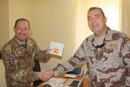 Acto de donación de militares españoles a las vívtimas de los terremotos de Italia, Camp Arena, Afganistán