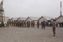 Relevo de los equipos de formación españoles del Ejército Afgano en Camp Stone, Herat, Afganistán