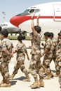 Llegada del contingente Sirius de la operación EUFOR Chad/RCA a la Base Aérea de Getafe