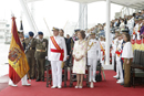 SS.MM. Los Reyes presiden la entrega de Reales Despachos en la Escuela Naval Militar