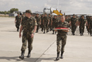 El último contingente español desplegado en Kosovo llega a la base aérea de Getafe