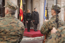 la ministra de Defensa en Sarajevo con su homólogo de Bosnia-Herzegovina, Selmo Cikotic