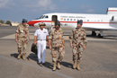 El general José Julio Rodríguez Fernández visita en Djibouti, el destacamento Orión dentro de la operación Atalanta