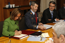 La ministra de Defensa Carme Chacón durante la cumbre hispano-lusa