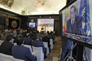 El secretario general de la Organización de las Naciones Unidas, Ban Ki-moon dirige unas palabras a los asistentes