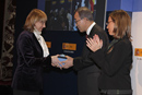 Ban Ki-moon y Carme Chacón  entregan la Medalla Dag Hammarskjöld de Naciones Unidas a los familiares de los militares fallecidos en misiones ONU