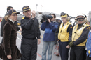 La ministra de Defensa en la cubierta del portaaviones 'Príncipe de Asturias'