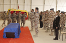 Carmen Chacón preside los funerales por el soldado John Felipe Romero fallecido en un atentado en Afganistán