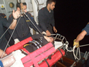 Asistencia del buque 'Castilla' a un tripulante herido